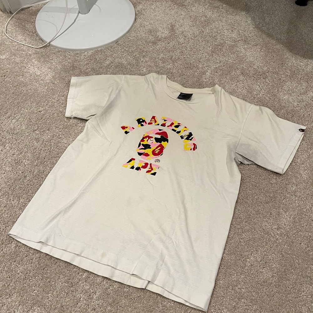 Vintage Bape college Logo Tee